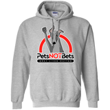 Pets Not Bets Red Arch Pullover Hoodie