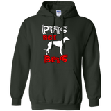 Pets Not Bets Red and White Pullover Hoodie