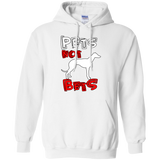 Pets Not Bets Red and White Pullover Hoodie