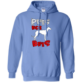 Pets Not Bets Red and White Pullover Hoodie