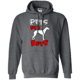 Pets Not Bets Red and White Pullover Hoodie