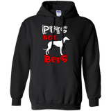 Pets Not Bets Red and White Pullover Hoodie
