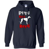 Pets Not Bets Red and White Pullover Hoodie