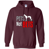 Pets Not Bets Standing Greyhound Pullover Hoodie
