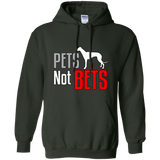 Pets Not Bets Standing Greyhound Pullover Hoodie
