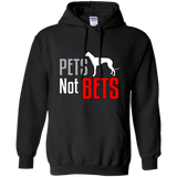Pets Not Bets Standing Greyhound Pullover Hoodie