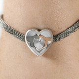Luxury Greyhound Love Heart Bracelet