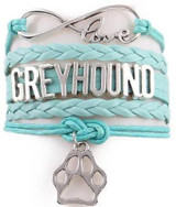 Infinity Love Dog Paw Greyhound Bracelet
