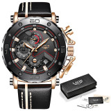 Lige Military Quartz Watch