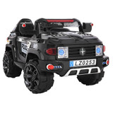 12V Police Car / Black (Aged 3-7 Years)