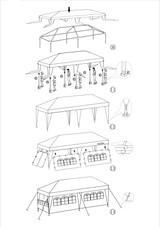 10x30 Party Tent | Canopy Tent | Seven Sides / White