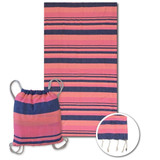 Fluorescente sunset beach towel
