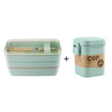 KidoBox™ Healthy 3-Layer Wheat Straw Bento Lunch Box