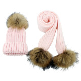Warm Woolen & Cashmere Crochet Hat & Scarf For Girls & Boys