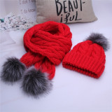 Warm Crochet Hats And Scarves With Beanie Hat for Boys And Girls