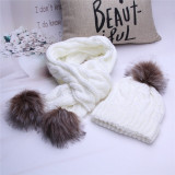 Warm Crochet Hats And Scarves With Beanie Hat for Boys And Girls