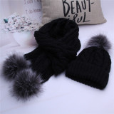Warm Crochet Hats And Scarves With Beanie Hat for Boys And Girls