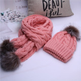 Warm Crochet Hats And Scarves With Beanie Hat for Boys And Girls