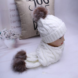 Warm Crochet Hats And Scarves With Beanie Hat for Boys And Girls