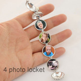 Folded Wings Expanding Photo Locket Necklace