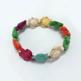 Turquoise Tortoise Bracelets White, Blue & Multicolor