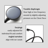 Professional Cardiology Stethoscope Medical Doctor Heart Stethoscope Doctor Medical Stethoscope Student Medical Equipment Device