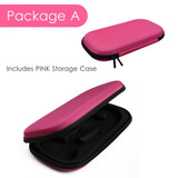 Pink Colored Stethoscope Otoscope Tuning Fork Reflex Hammer LED Penlight Torch Tool With Storage Case Kit