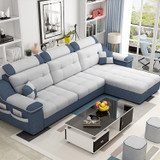 Luxury Green Sectional Couch Sofa With Storage And Ottoman Lazy Blue Sectional Furniture