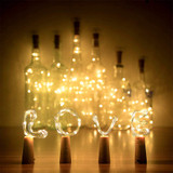 10PCS 1M 2M LED String Lamps Wine Bottle Stopper Light Cork Shaped For Party Wedding Decoration