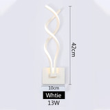 Modern LED Wall Lamp Living Room Bedroom Bedside Lamp Black White Modern LED Wall Lamp Living Room Bedroom Bedside Lamp Black White