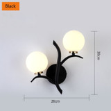 Nordic Metal LED Wall Lamp Glass Ball Postmodern Golden Wall Lamp Nordic Metal LED Wall Lamp Glass Ball Postmodern Golden Wall Lamp