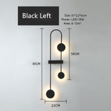 Wall Lamp Simple LED Living Room Nordic Bedroom Wall Sonce