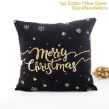 Merry Christmas Santa Claus Deer Cushion Covers