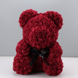 Rose Teddy Bear Flower in A Gift Box Great Gift