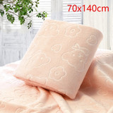 70X140CM Microfiber Quick-dry Towel Bear Cartoon Bath Towels Cotton Soft Dry Towels Kitchen