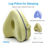 Orthopedic Pillow for Sleeping Memory Foam Leg Positioner Pillows Knee Support