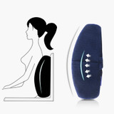 High quality Soft Memory Foam Lumbar Support Massager Waist Cushion Pillow For Chairs Car Seat