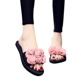 Women's Bohemian Flower Flat Slipper Sandals Non-slip