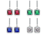 925 Sterling Women's Silver Dangle Drop Long EarringS