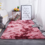European Long Hair Area Rug Carpet Bedroom Bay Window Bedside Mat Washable Blanket