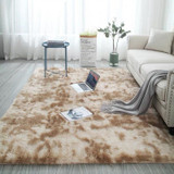 European Long Hair Area Rug Carpet Bedroom Bay Window Bedside Mat Washable Blanket