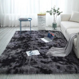 European Long Hair Area Rug Carpet Bedroom Bay Window Bedside Mat Washable Blanket