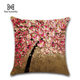 Decorations Pillows 45*45cm 3D Oil Painting Prints On Linen Fabric