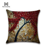 Decorations Pillows 45*45cm 3D Oil Painting Prints On Linen Fabric
