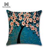 Decorations Pillows 45*45cm 3D Oil Painting Prints On Linen Fabric