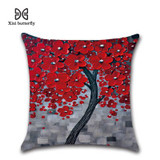 Decorations Pillows 45*45cm 3D Oil Painting Prints On Linen Fabric
