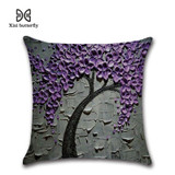 Decorations Pillows 45*45cm 3D Oil Painting Prints On Linen Fabric