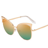 Women New Brand Designer Metal Frame Mirror Rose Gold Sunglasses UV400
