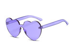 Ladies Retro Love Heart Rimless Sunglasses Candy Color UV400 Ladies Retro Love Heart Rimless Sunglasses Candy Color UV400