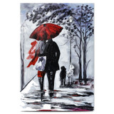 Lovers Wall Art Abstract Canvas Print 60x90cm (24x36 inches) For Bedroom Hallway Home Décor